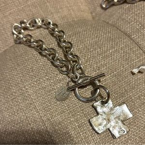 Sterling silver necklace and matching bracelet